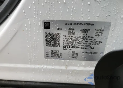 2025 Buick Encore Gx Preferred from USA, damaged, VIN KL4AMBSP4SB015116